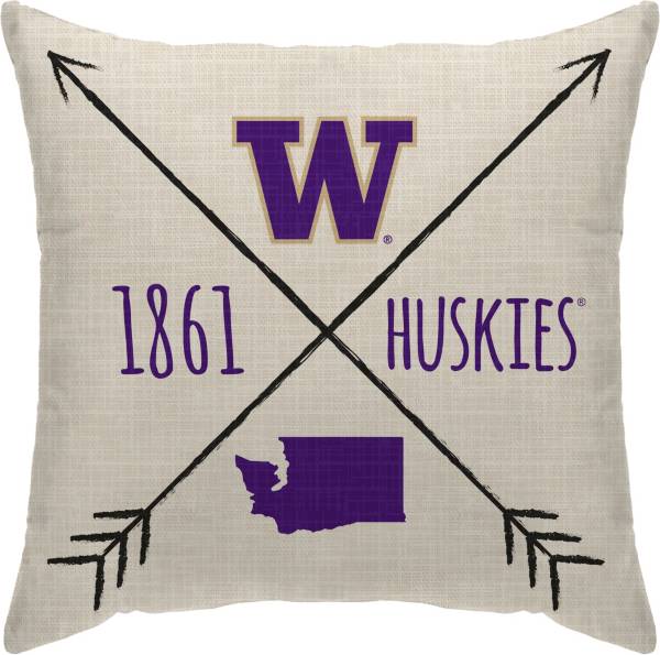 Pegasus Sports Washington Huskies Cross Décor Pillow