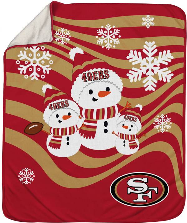 Pegasus Sports San Francisco 49ers Snowman Throw blanket