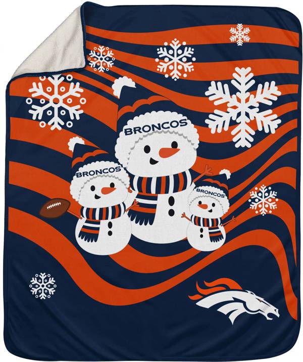 Pegasus Sports Denver Broncos Snowman Throw blanket