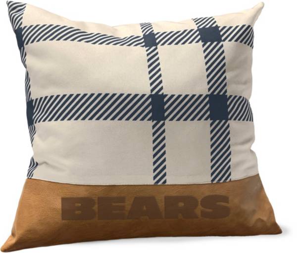 Pegasus Sports Chicago Bears Faux Leather Pillow