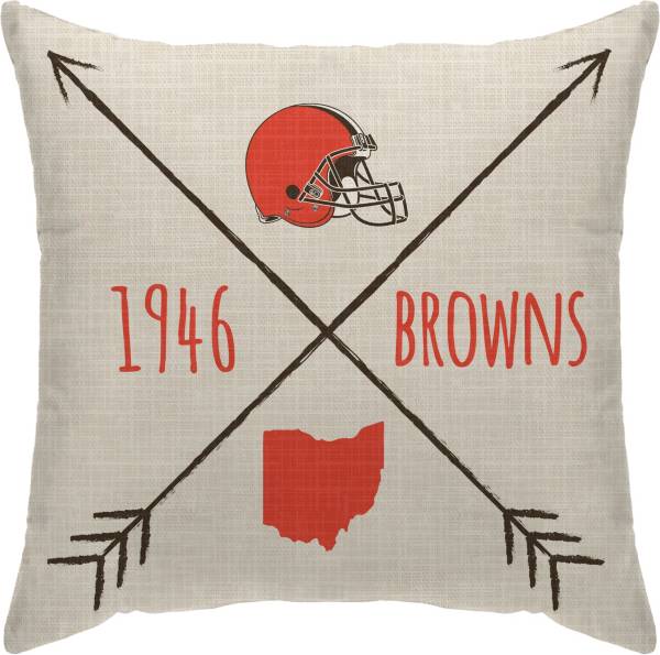 Pegasus Sports Cleveland Browns Cross Décor Pillow