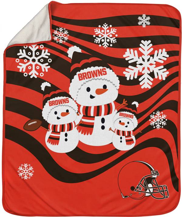 Pegasus Sports Cleveland Browns Snowman Throw blanket