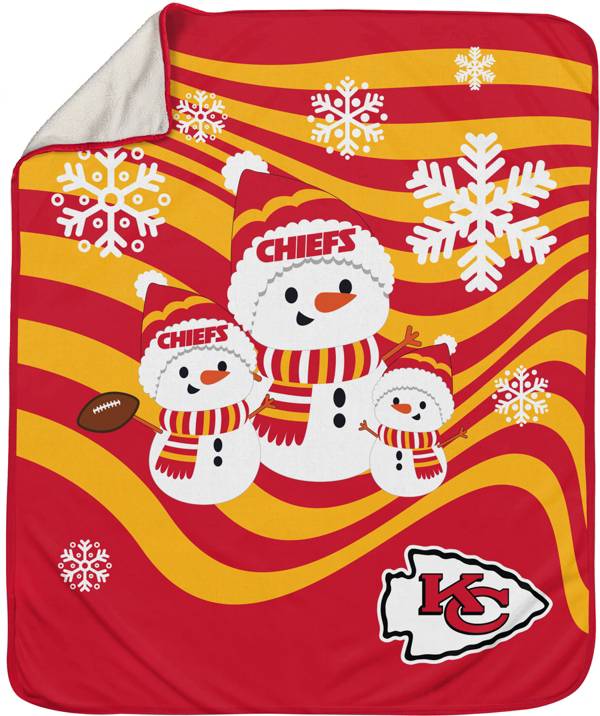 Pegasus Sports Kansas City Chiefs Snowman Throw blanket