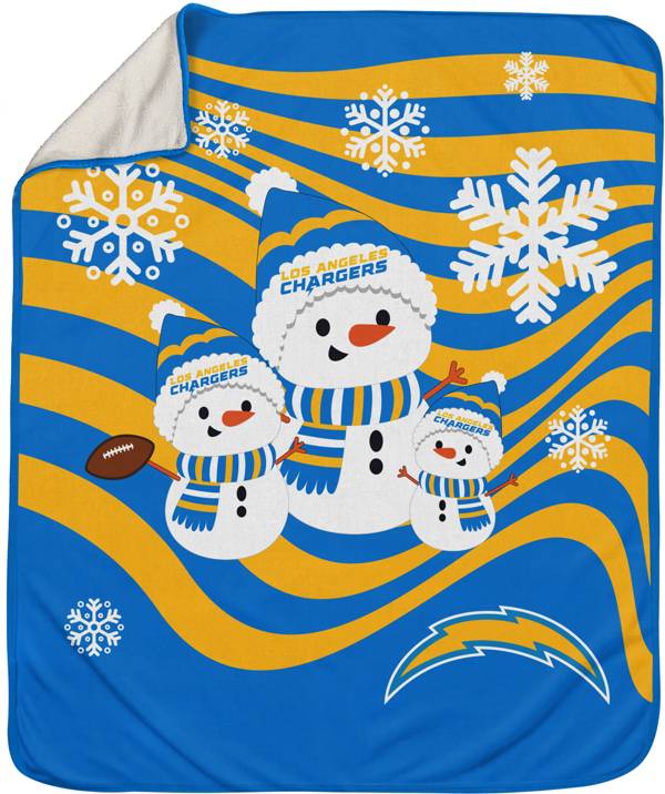 Pegasus Sports Los Angeles Chargers Snowman Throw blanket