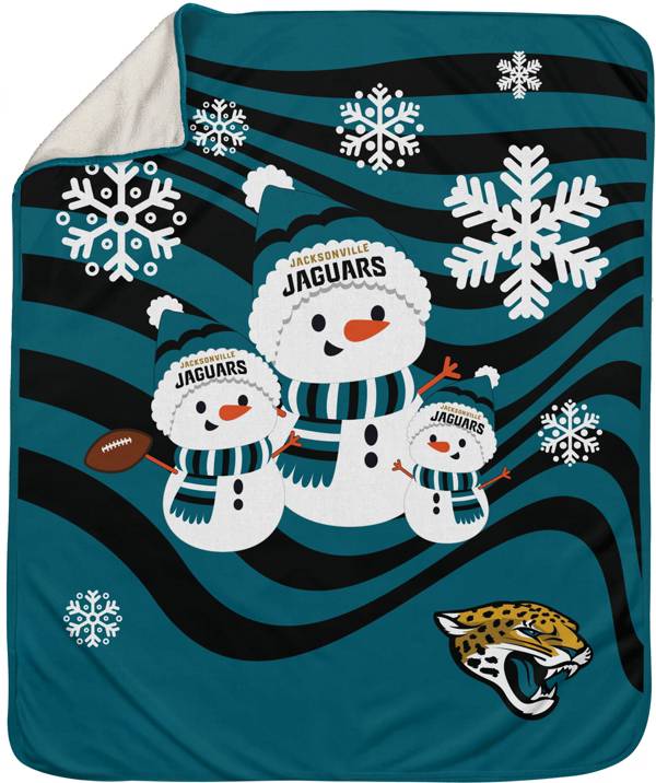 Pegasus Sports Jacksonville Jaguars Snowman Throw blanket