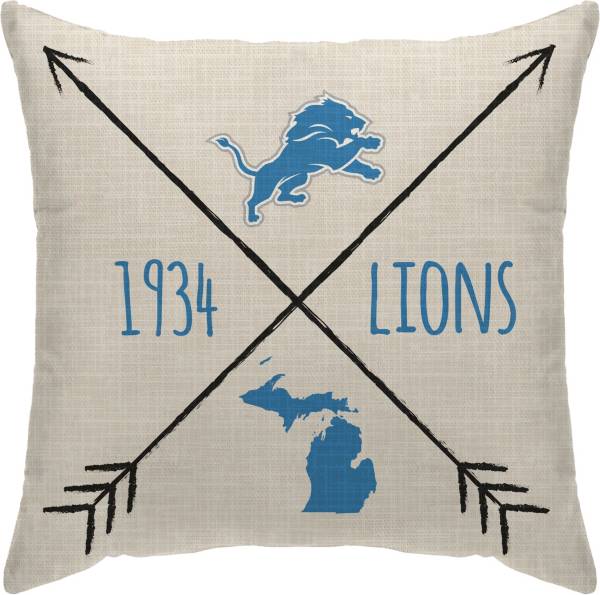 Pegasus Sports Detroit Lions Cross Décor Pillow