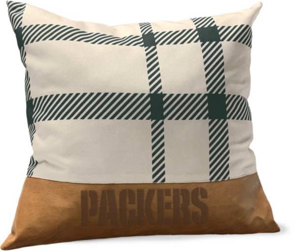 Pegasus Sports Green Bay Packers Faux Leather Pillow