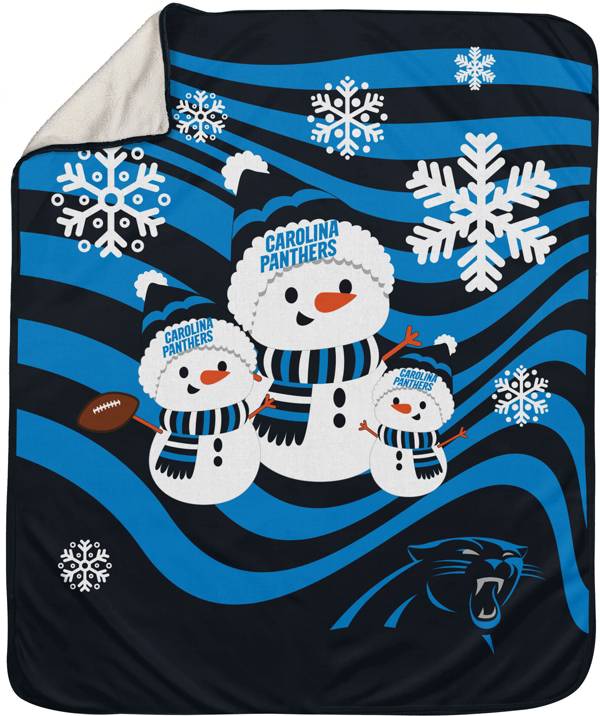 Pegasus Sports Carolina Panthers Snowman Throw blanket