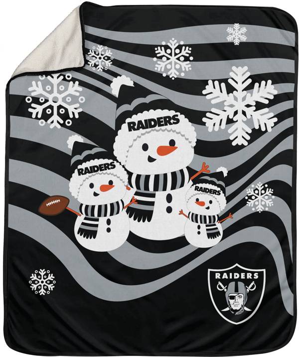 Pegasus Sports Oakland Raiders Snowman Throw blanket