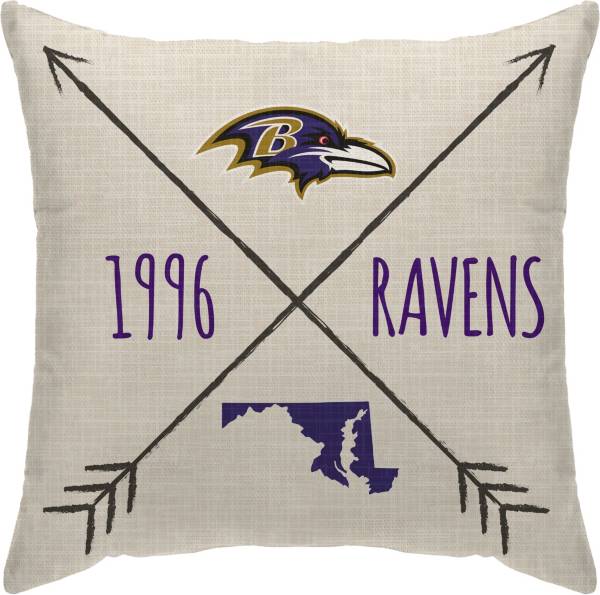 Pegasus Sports Baltimore Ravens Cross Décor Pillow