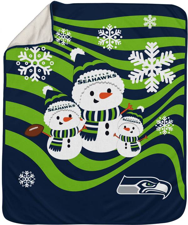 Pegasus Sports Seattle Seahawks Snowman Throw blanket