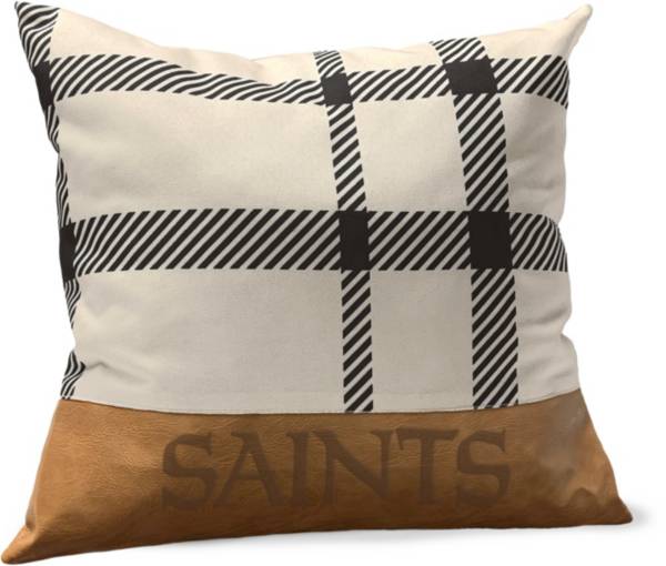 Pegasus Sports New Orleans Saints Faux Leather Pillow