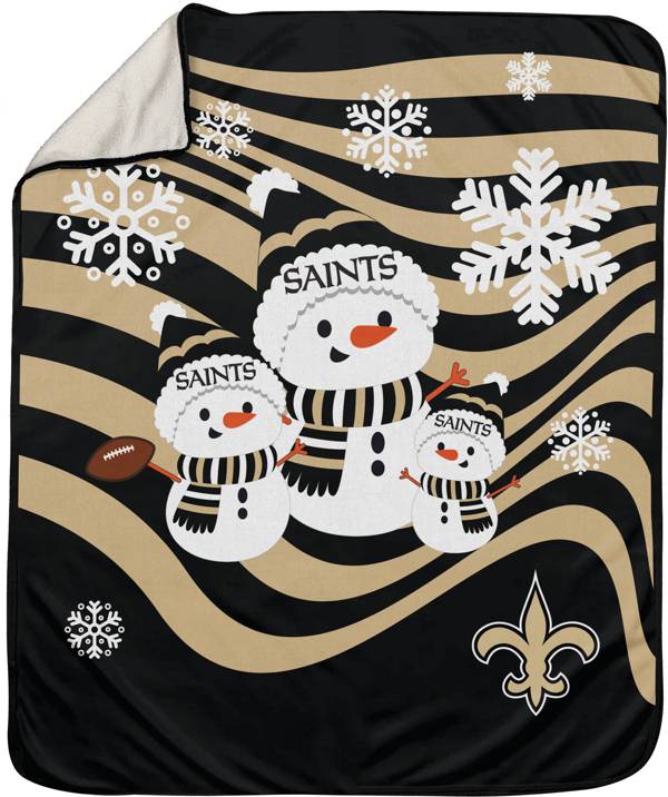 Pegasus Sports New Orleans Saints Snowman Throw blanket