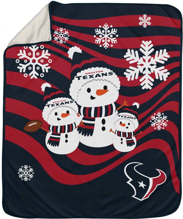 Pegasus Sports Houston Texans Snowman Throw blanket