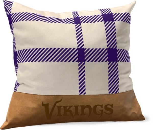 Pegasus Sports Minnesota Vikings Faux Leather Pillow