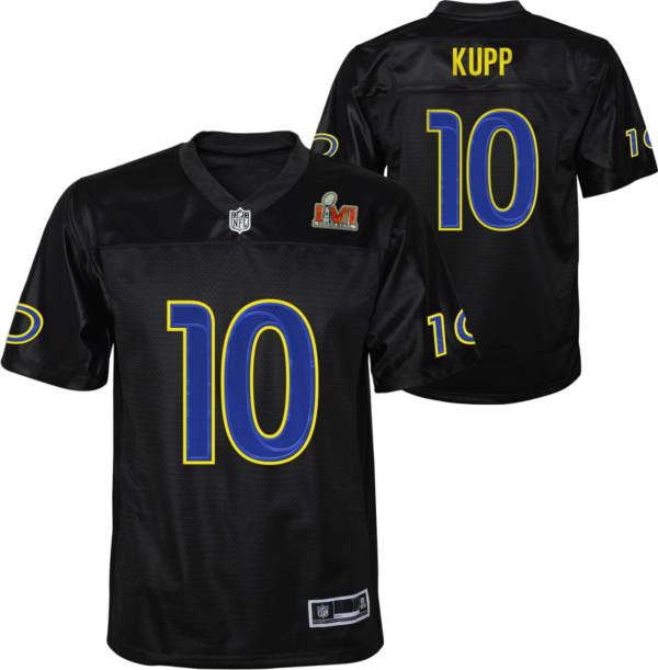 Nike Youth Super Bowl LVI Bound Los Angeles Rams Cooper Kupp #10 Black Jersey