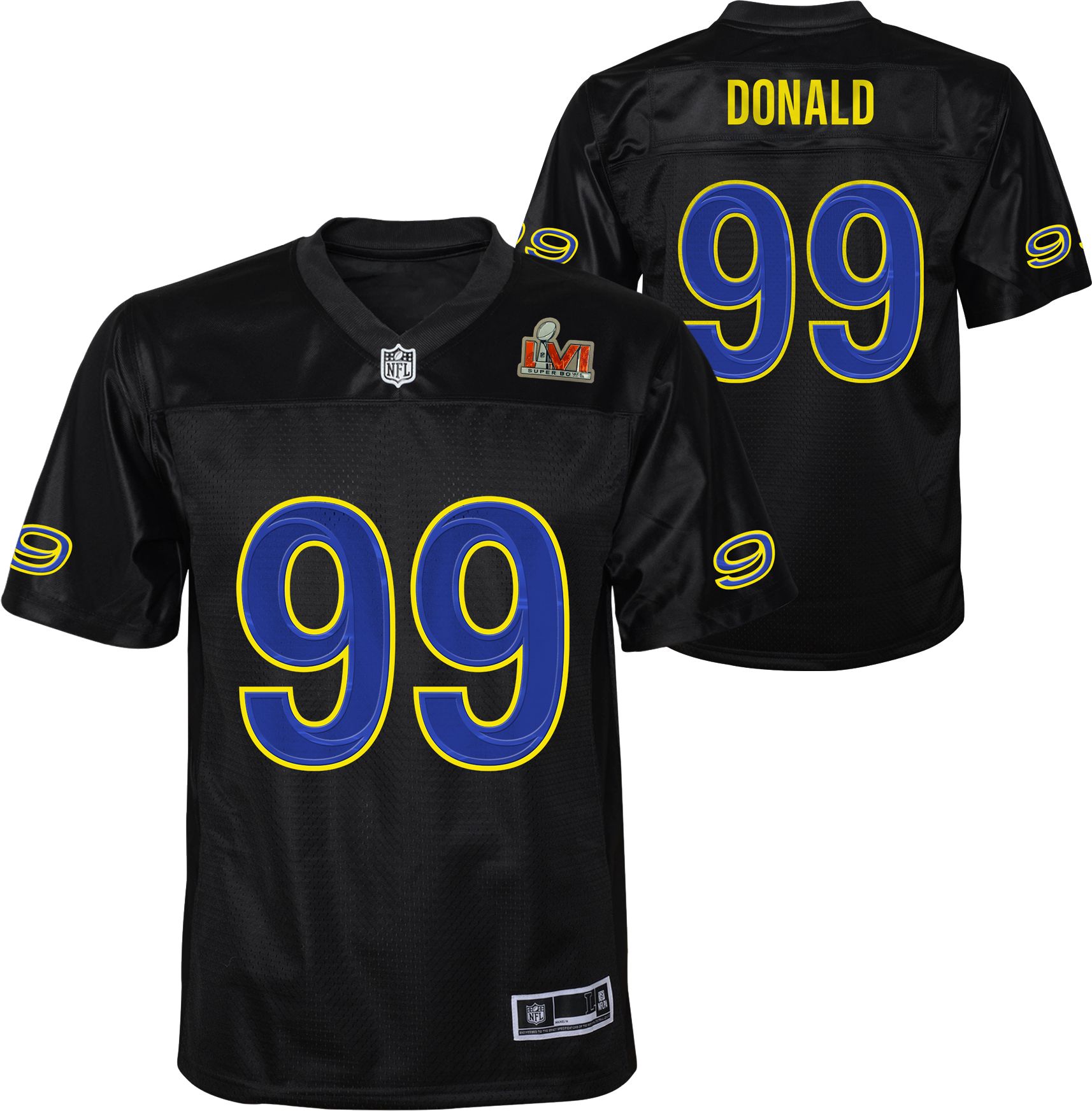 Youth Los Angeles Rams #99 Aaron Donald Limited Bone 2022 Super Bowl LVI  Bound Vapor Jersey on sale,for Cheap,wholesale from China