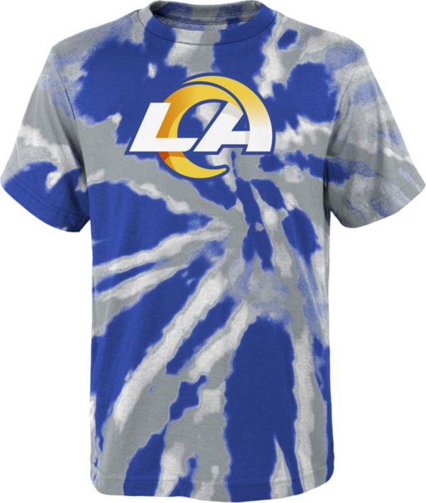 NFL Team Apparel Youth Los Angeles Rams Tie Dye Logo T-Shirt