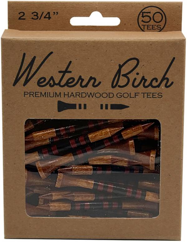 Western Birch Magneto Golf Tees - 50 Pack