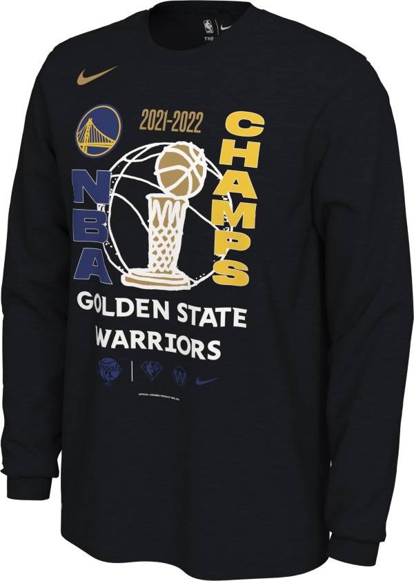 Nike 2022 NBA Champions Golden State Warriors Locker Room Long Sleeve T-Shirt