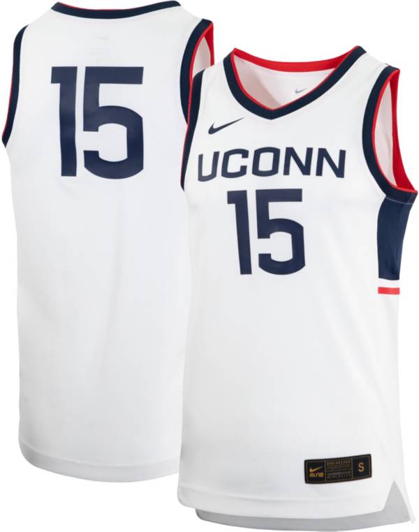 Nike Men's UConn Huskies #15 White Replica Basketball Jersey