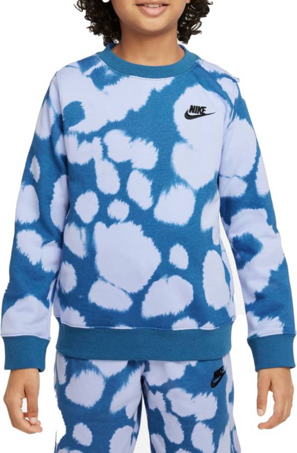 Nike Boys' Sportswear Printed French Terry Sweatshirt