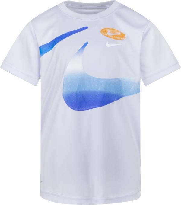 Nike Little Boys' Watercolor Split Swoosh T-Shirt