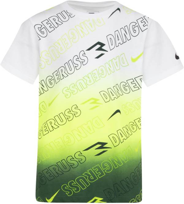 Nike Boys' Dangeruss AOP Dip Short Sleeve T-Shirt