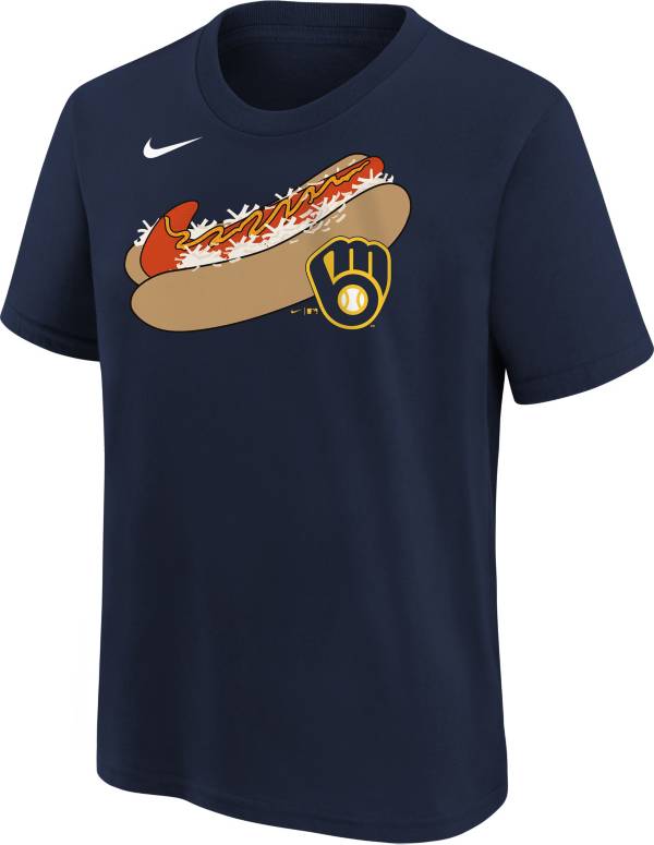 Nike Youth Milwaukee Brewers Navy Local T-Shirt