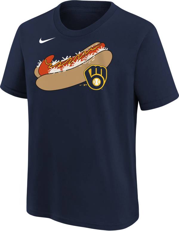 Nike Youth  Milwaukee Brewers Navy Local T-Shirt product image