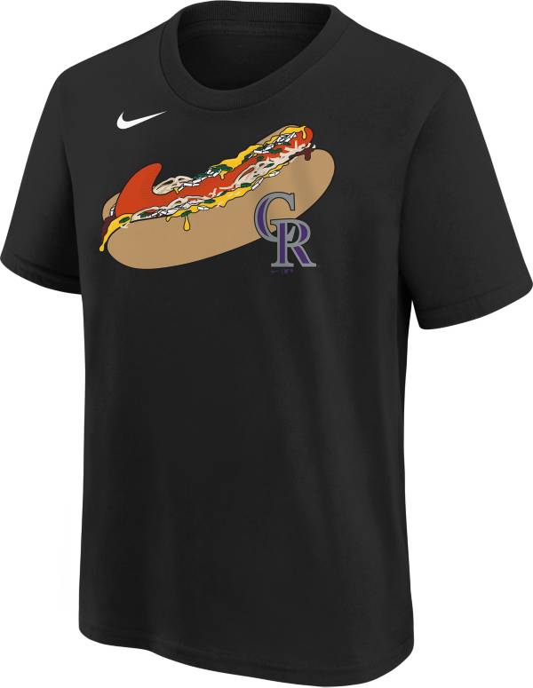 Nike Youth Colorado Rockies Black Local T-Shirt