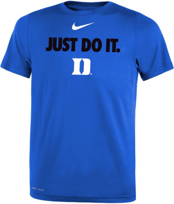 Nike Boys' Duke Blue Devils Duke Blue Dri-FIT JUST DO IT T-Shirt