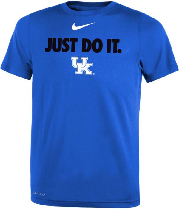 Nike Boys' Kentucky Wildcats Blue Dri-FIT JUST DO IT T-Shirt
