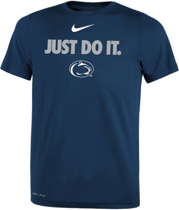 Nike Boys' Penn State Nittany Lions Blue Dri-FIT JUST DO IT T-Shirt