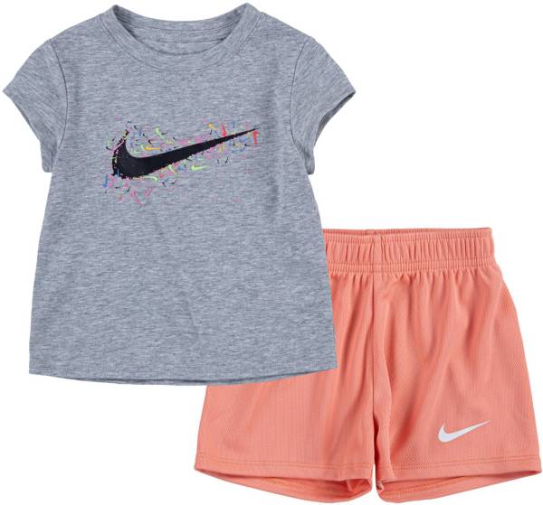 Nike Toddler Girls' Icon T-Shirt And Mesh Short And T-Shirt Set