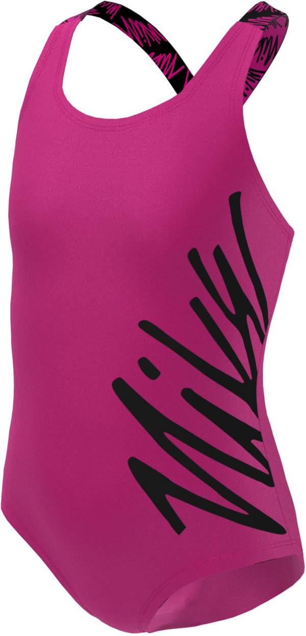 Nike Girls' Crossback One Piece Swimsuit