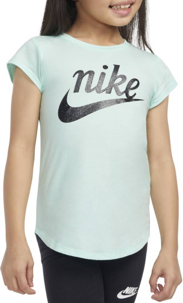 Nike Little Girls' Script Short Sleeve T-Shirt
