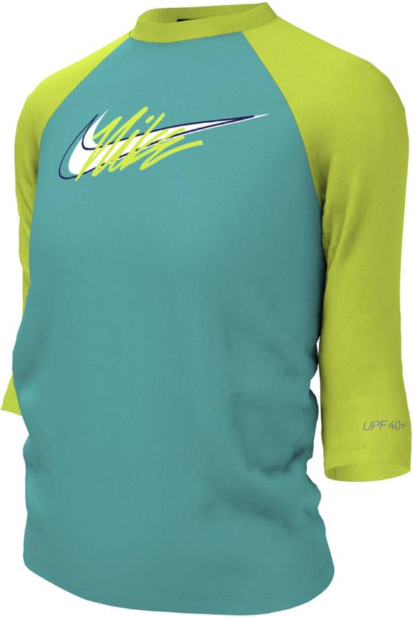 Nike Girls' Short Sleeve Hydroguard Swimsuit