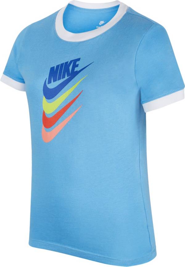 Nike Girls' Sportswear DNA Ringer T-Shirt