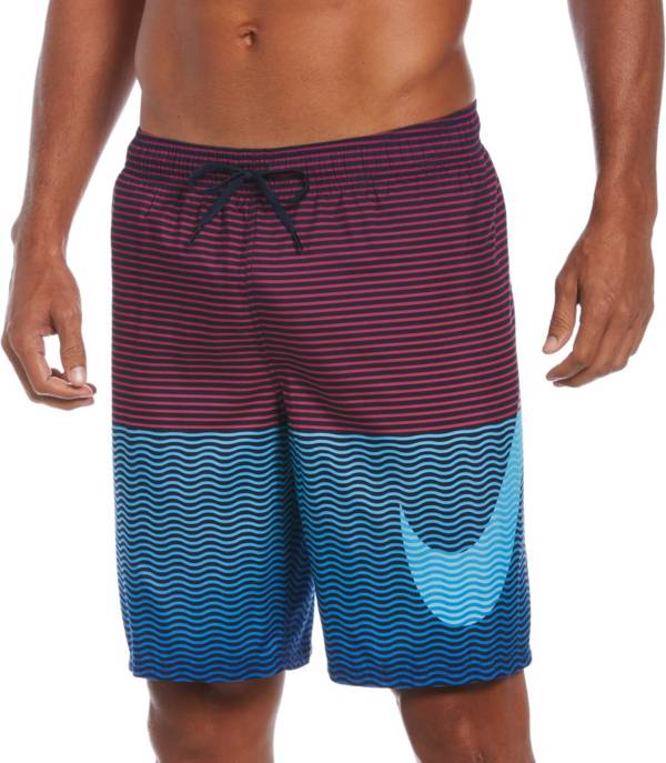Nike Swim Men's Horizon Stripe 9" Volley Shorts