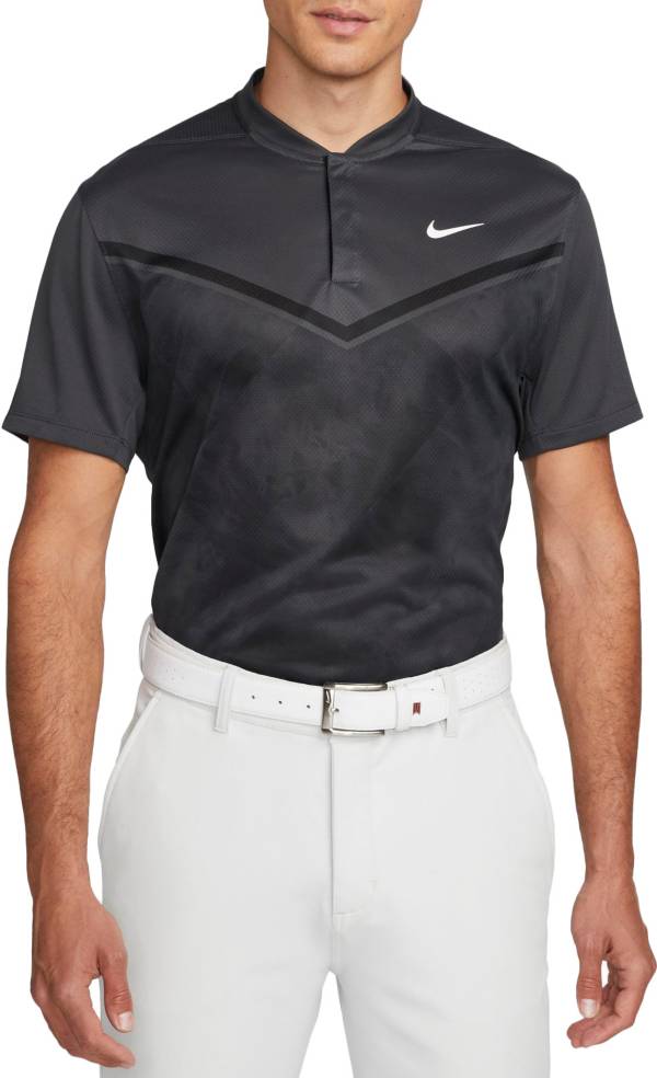 nike men's tiger woods blade collar golf polo