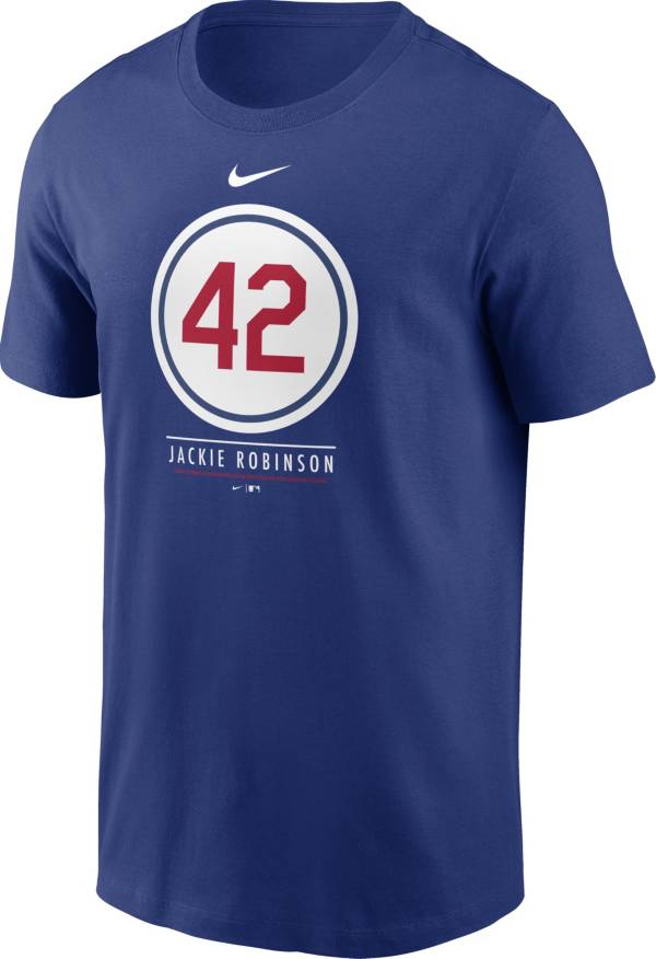Nike Men's Brooklyn Dodgers Blue Team 42 T-Shirt