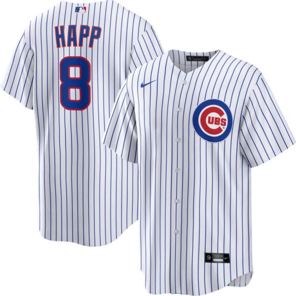 Nike Men's Chicago Cubs Ian Happ #8 White Cool Base Jersey