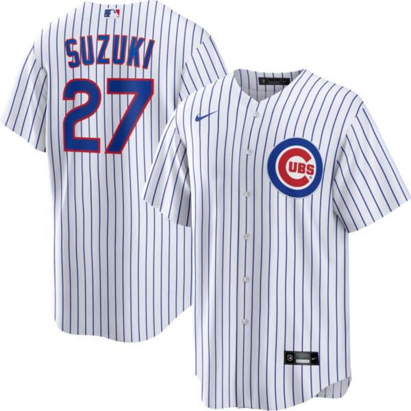 Nike Men's Chicago Cubs Seiya Suzuki #27 White Home Jersey product image