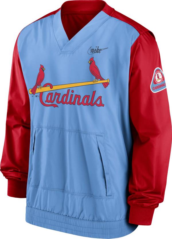 Nike Men's St. Louis Cardinals Red V-Neck Pullover Jacket