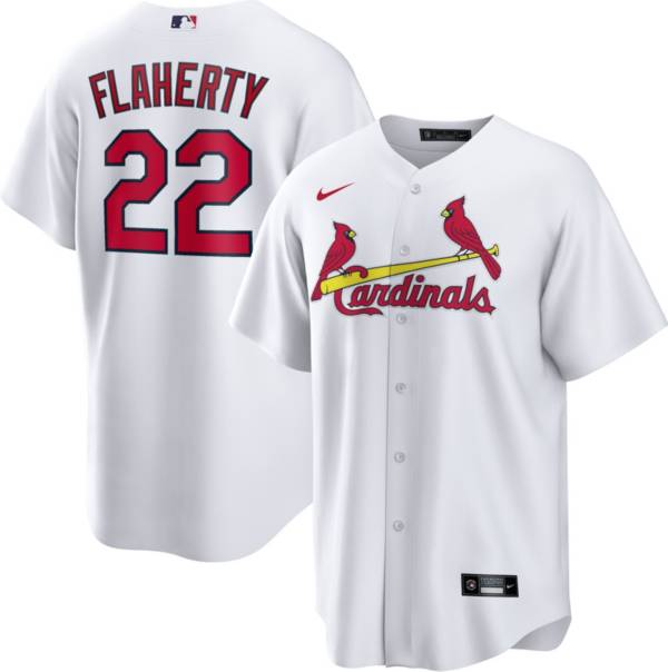 Nike Men's St. Louis Cardinals Jack Flaherty #22 White Cool Base Jersey product image