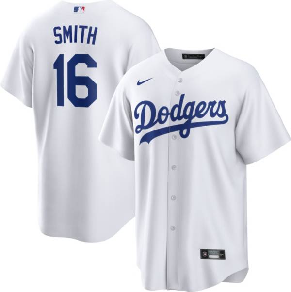 Nike Men's Los Angeles Dodgers Will Smith #16 White Cool Base Jersey