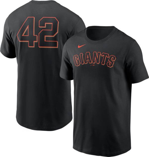 Nike Men's San Francisco Giants Black Team 42 T-Shirt