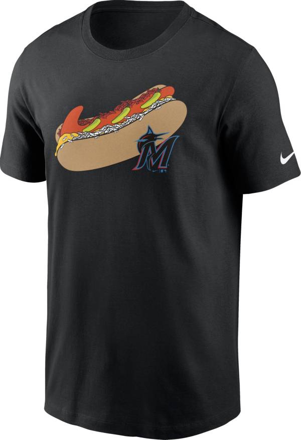 Nike Men's Miami Marlins Black Local Dog T-Shirt