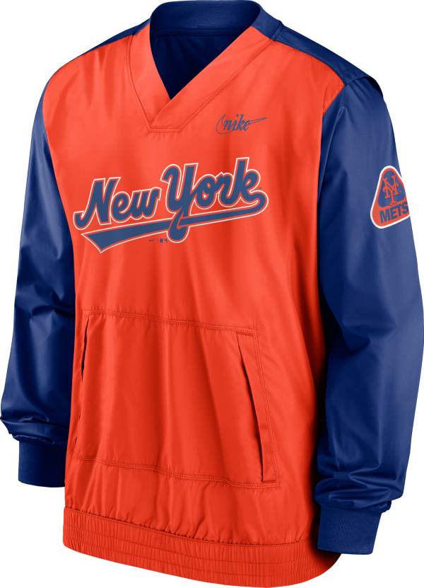 Nike Men's New York Mets Blue V-Neck Pullover Jacket product image